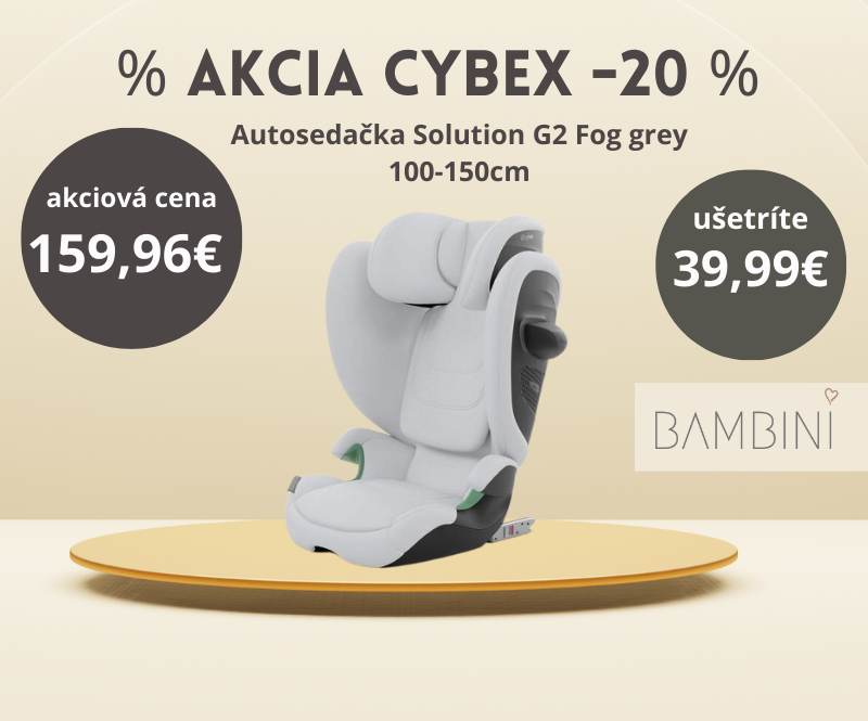 a akcia autosedacka cybex solution g2 fog grey